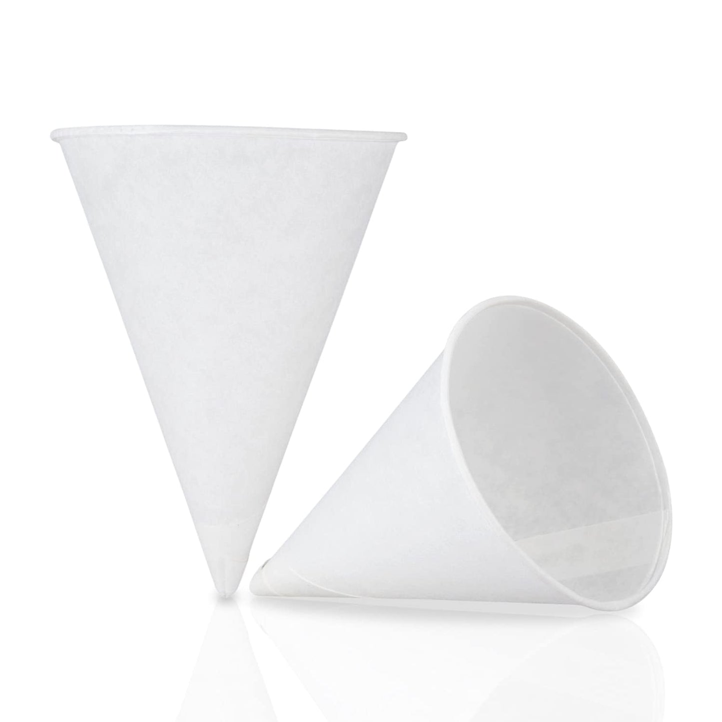 4.5oz White Paper Snow Cone Cups, Eco-Friendly, For Water, Shaved Ice, Slushies, Set of 200