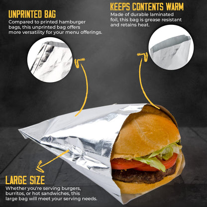 Foil Hamburger Bags